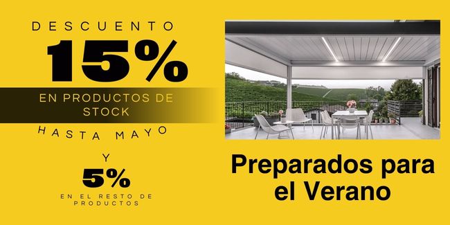 Oferta de pergolas rebaja verano